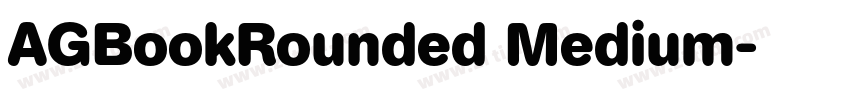 AGBookRounded Medium字体转换
